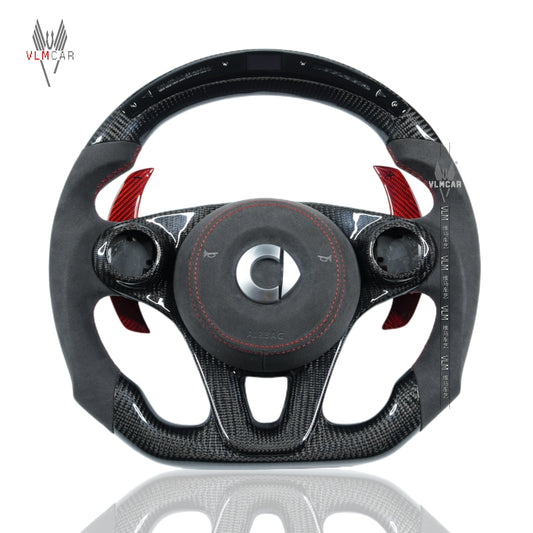 Private Custom Carbon Fiber Steering Wheel For Benz Smart 453