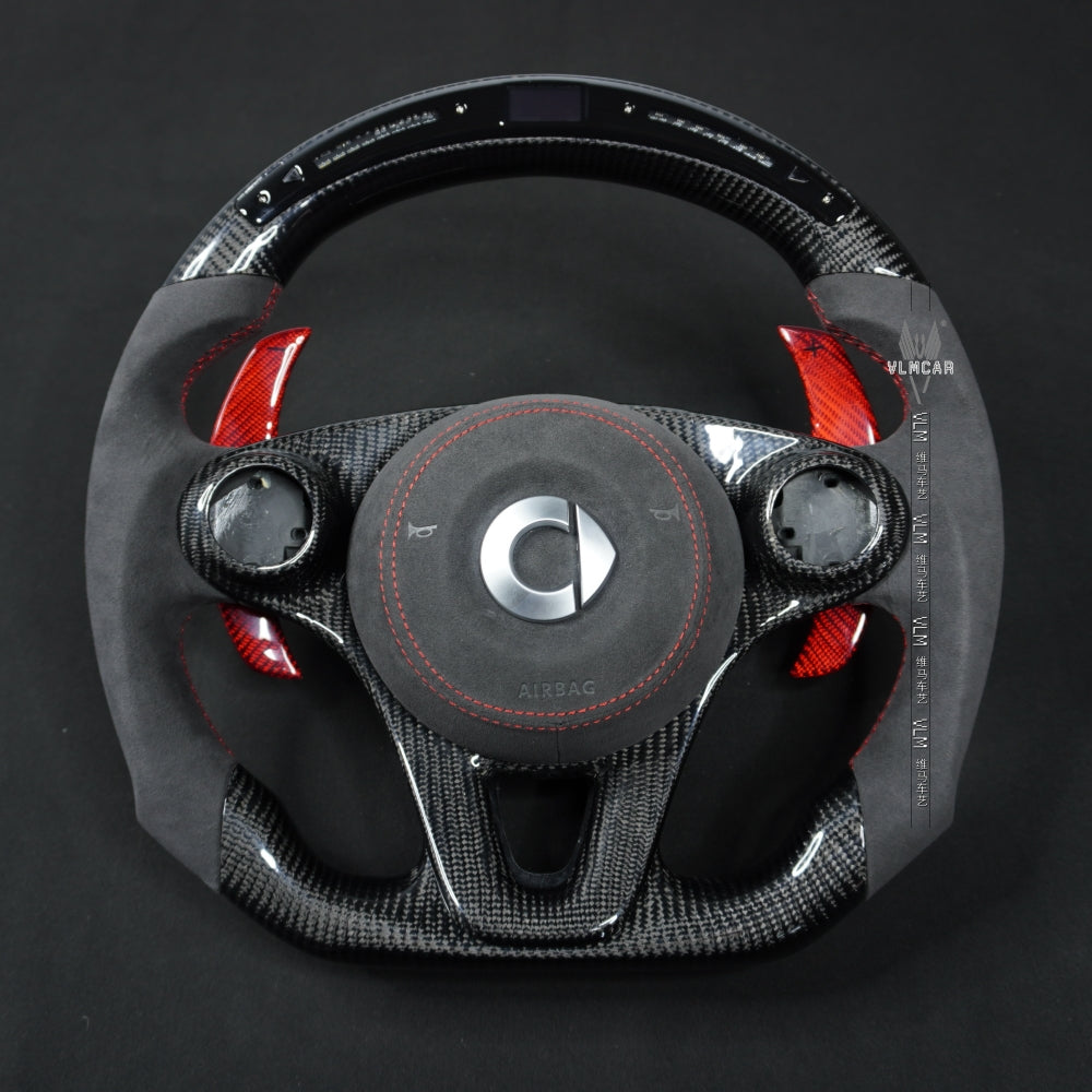 Private Custom Carbon Fiber Steering Wheel For Benz Smart 453