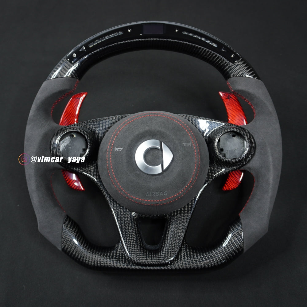 Private Custom Carbon Fiber Steering Wheel For Benz Smart 453