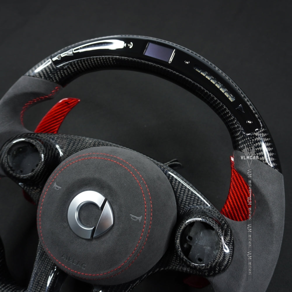 Private Custom Carbon Fiber Steering Wheel For Benz Smart 453
