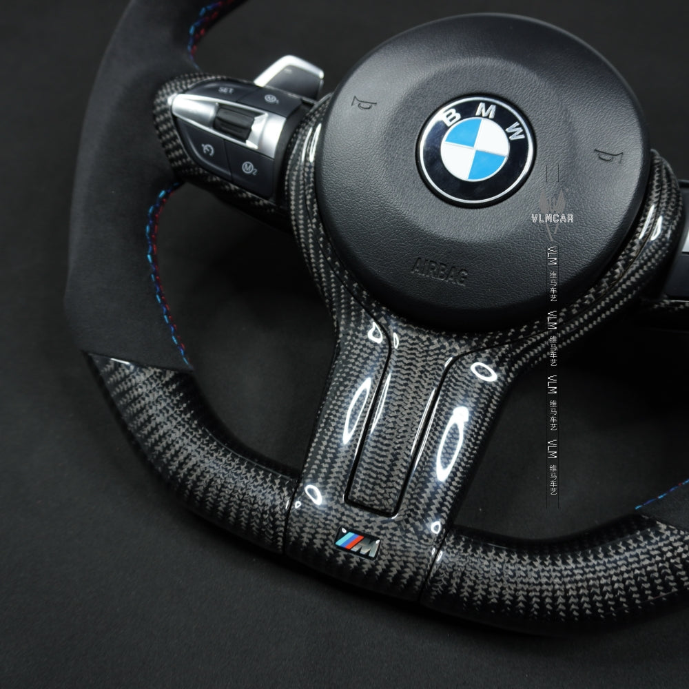 Private Custom Carbon Fiber Steering Wheel For BMW 3 / 4 Series 328M
