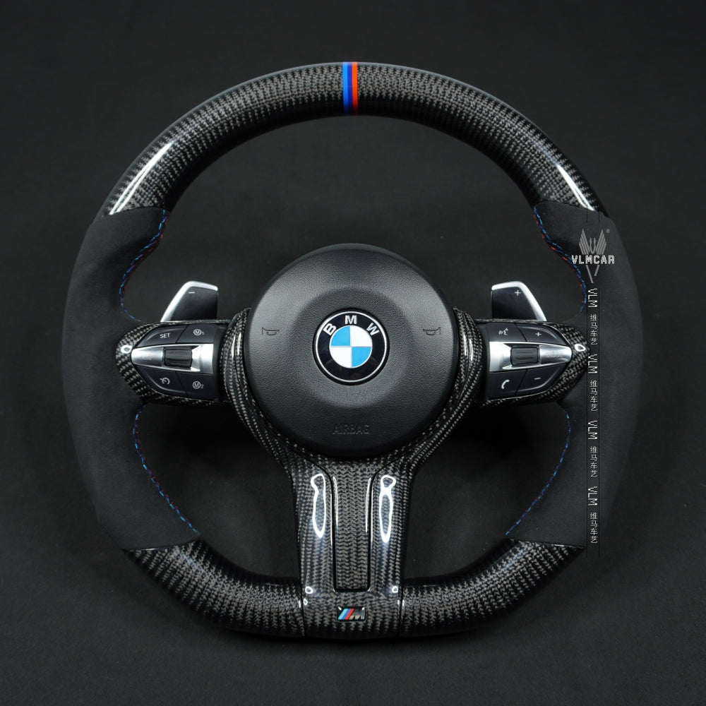 Private Custom Carbon Fiber Steering Wheel For BMW 3 / 4 Series 328M