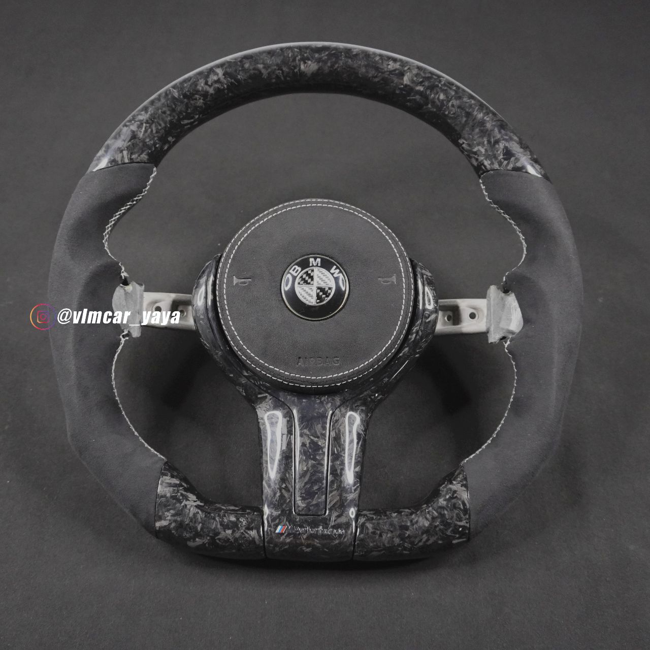 Private Custom Carbon Fiber Steering Wheel For BMW 3 / 4 Series 328M
