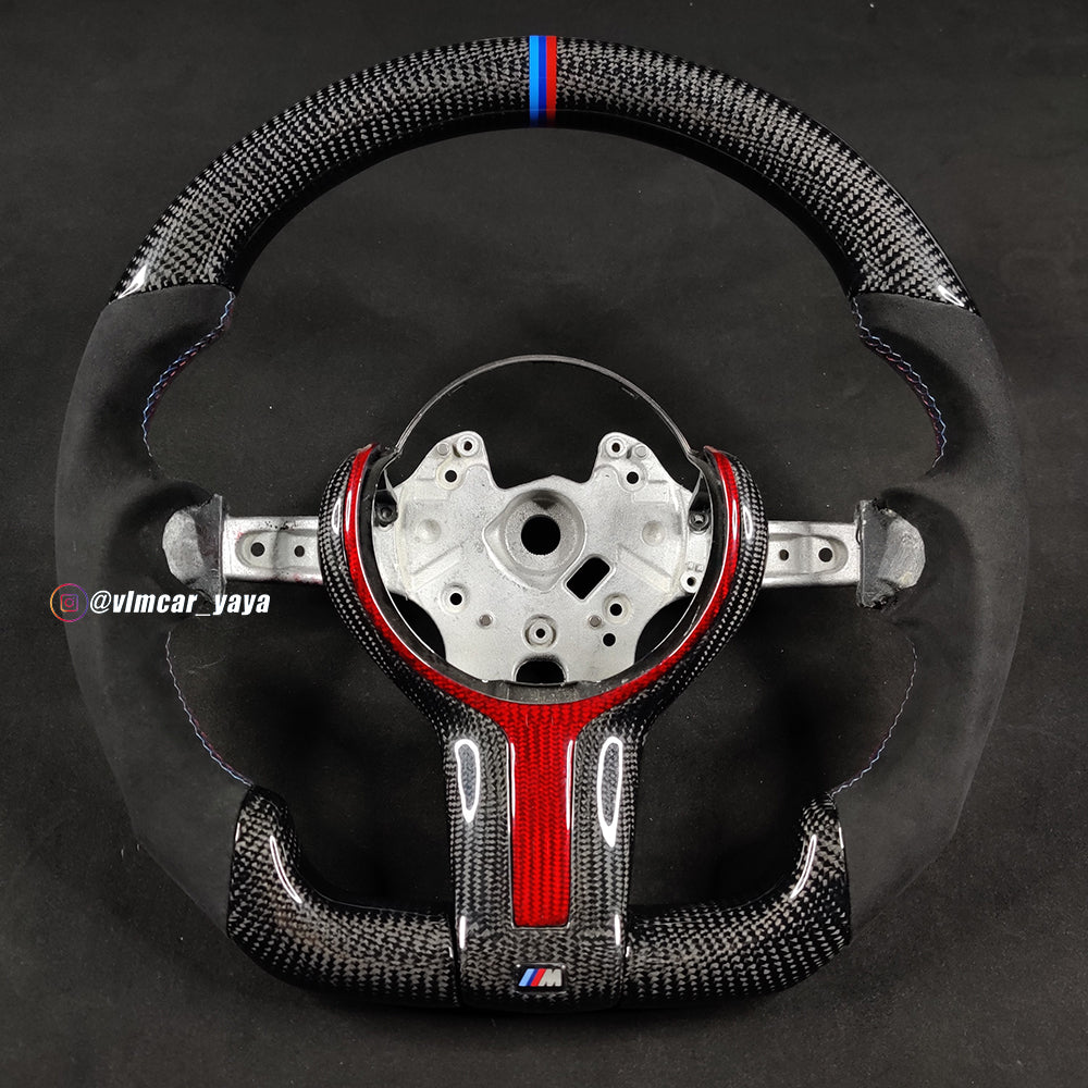 Private Custom Carbon Fiber Steering Wheel For BMW 3 / 4 Series 328M