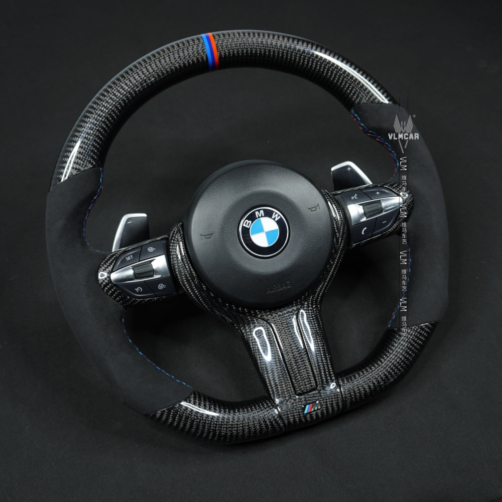 Private Custom Carbon Fiber Steering Wheel For BMW 3 / 4 Series 328M