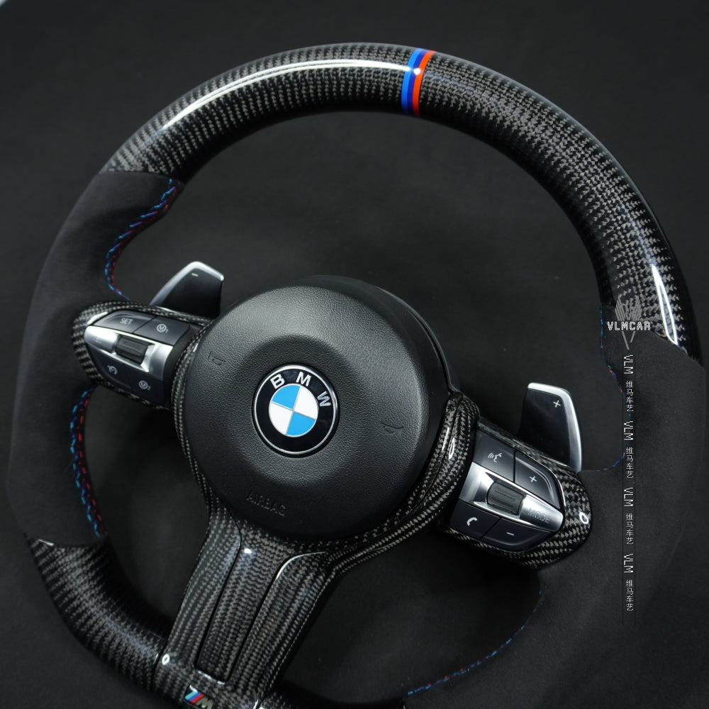 Private Custom Carbon Fiber Steering Wheel For BMW 3 / 4 Series 328M