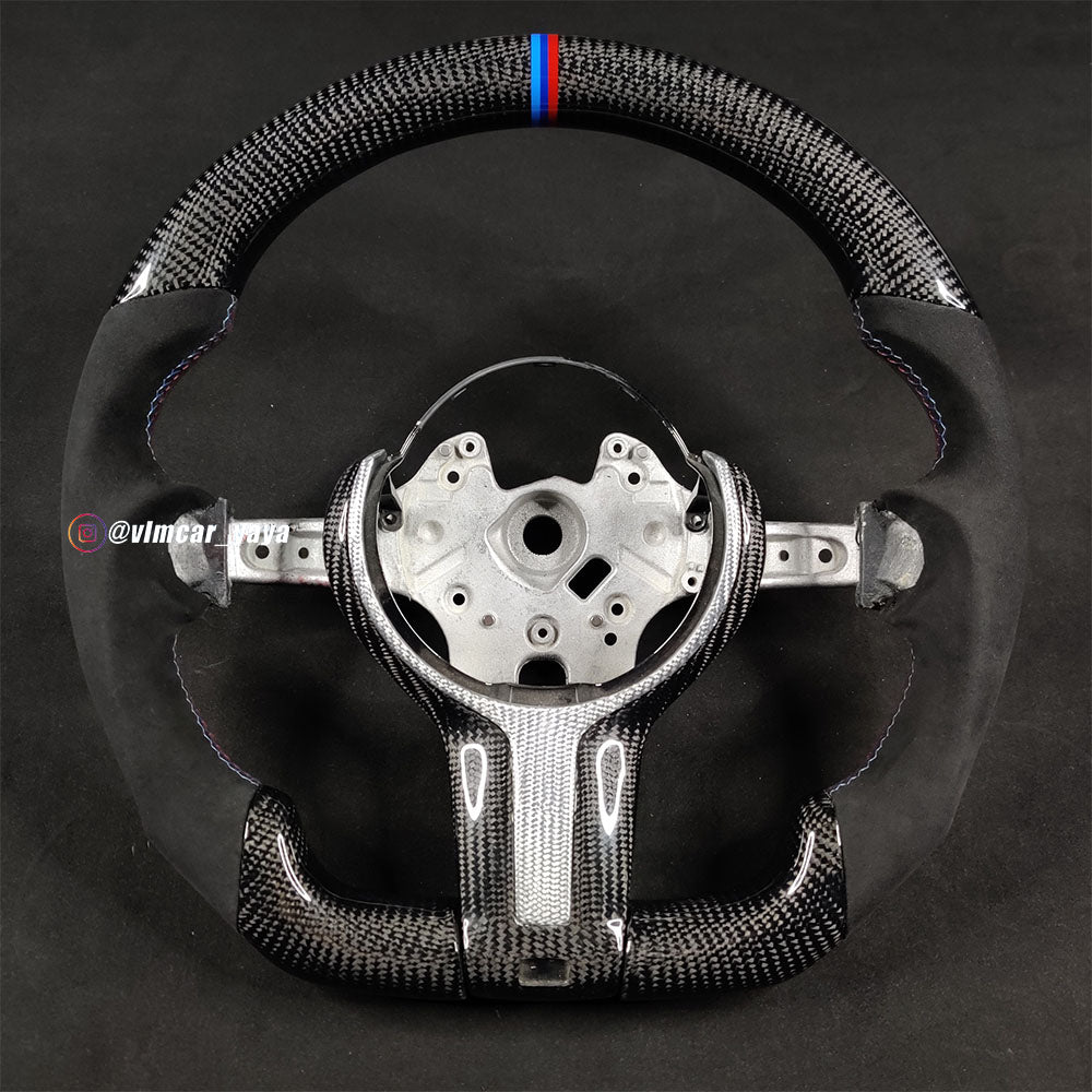 Private Custom Carbon Fiber Steering Wheel For BMW 3 / 4 Series 328M