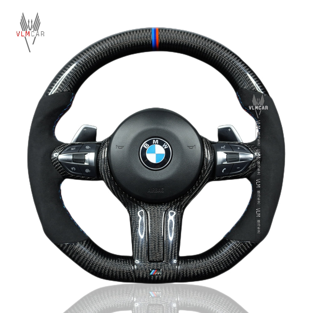 Private Custom Carbon Fiber Steering Wheel For BMW 3 / 4 Series 328M