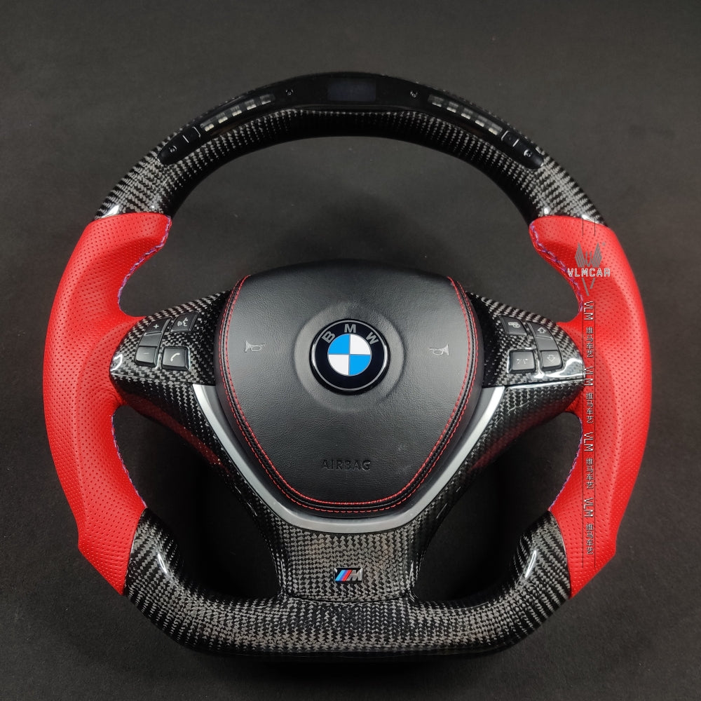 Private Custom Carbon Fiber Steering Wheel For BMW X5 X6 E70 E71 E72