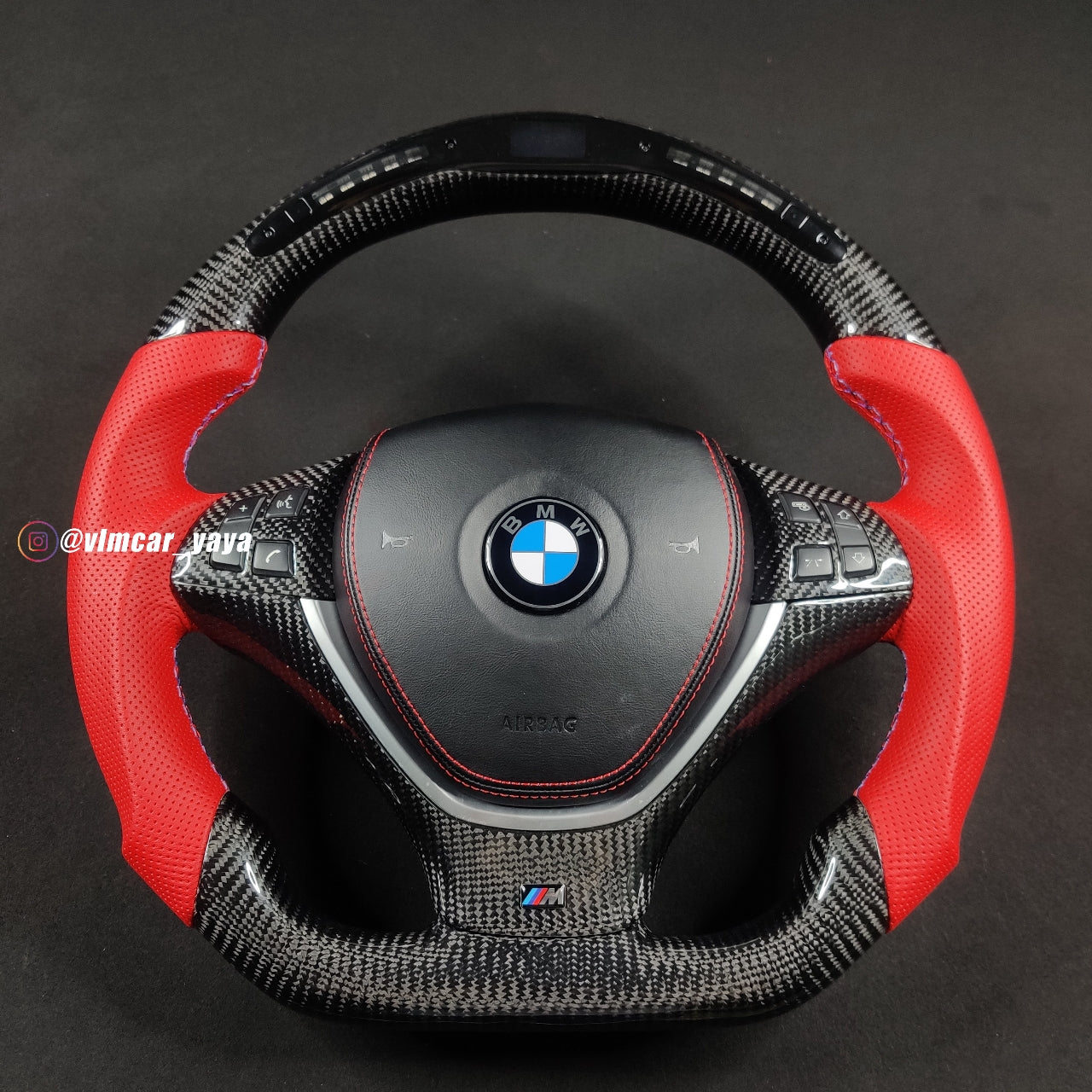 Private Custom Carbon Fiber Steering Wheel For BMW X5 X6 E70 E71 E72