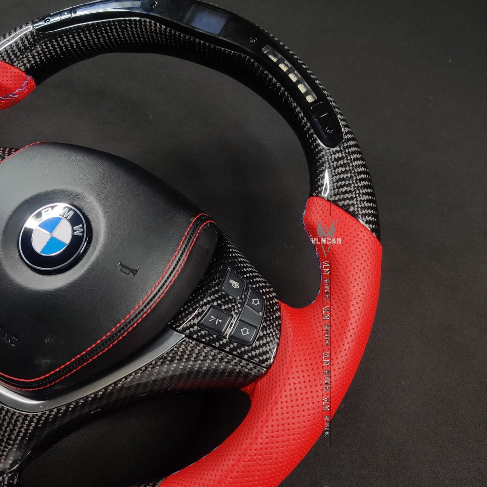 Private Custom Carbon Fiber Steering Wheel For BMW X5 X6 E70 E71 E72