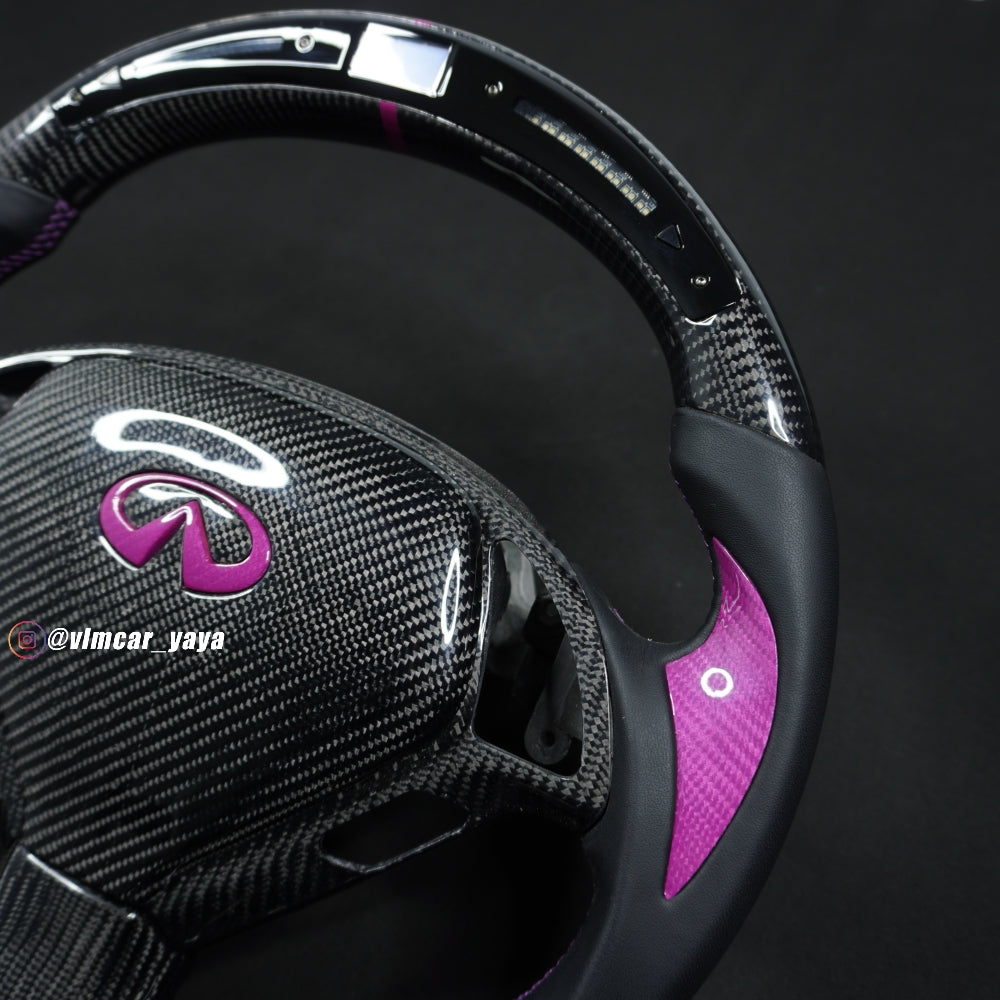 Private Custom Carbon Fiber Steering Wheel For Infiniti G37 G25