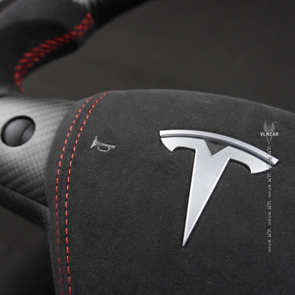 Private Custom Carbon Fiber Steering Wheel For Tesla Model3 ModelY
