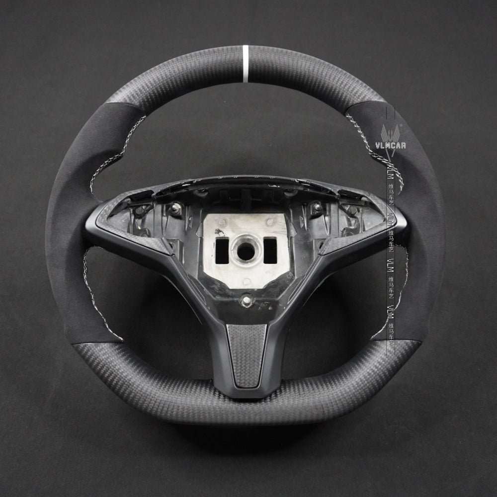 Private Custom Carbon Fiber Steering Wheel For Tesla ModelS  ModelX