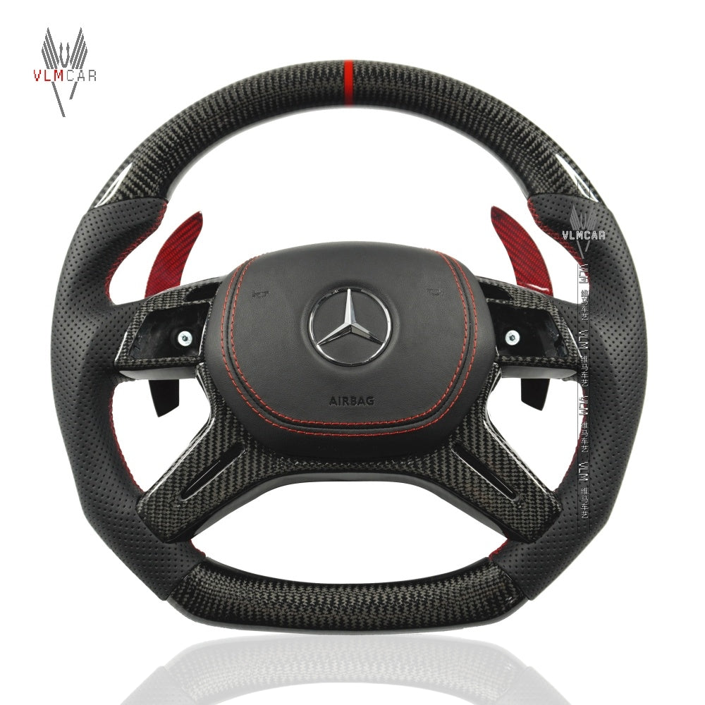 Private Custom Carbon Fiber Steering Wheel For Benz G ML GL W166 W463