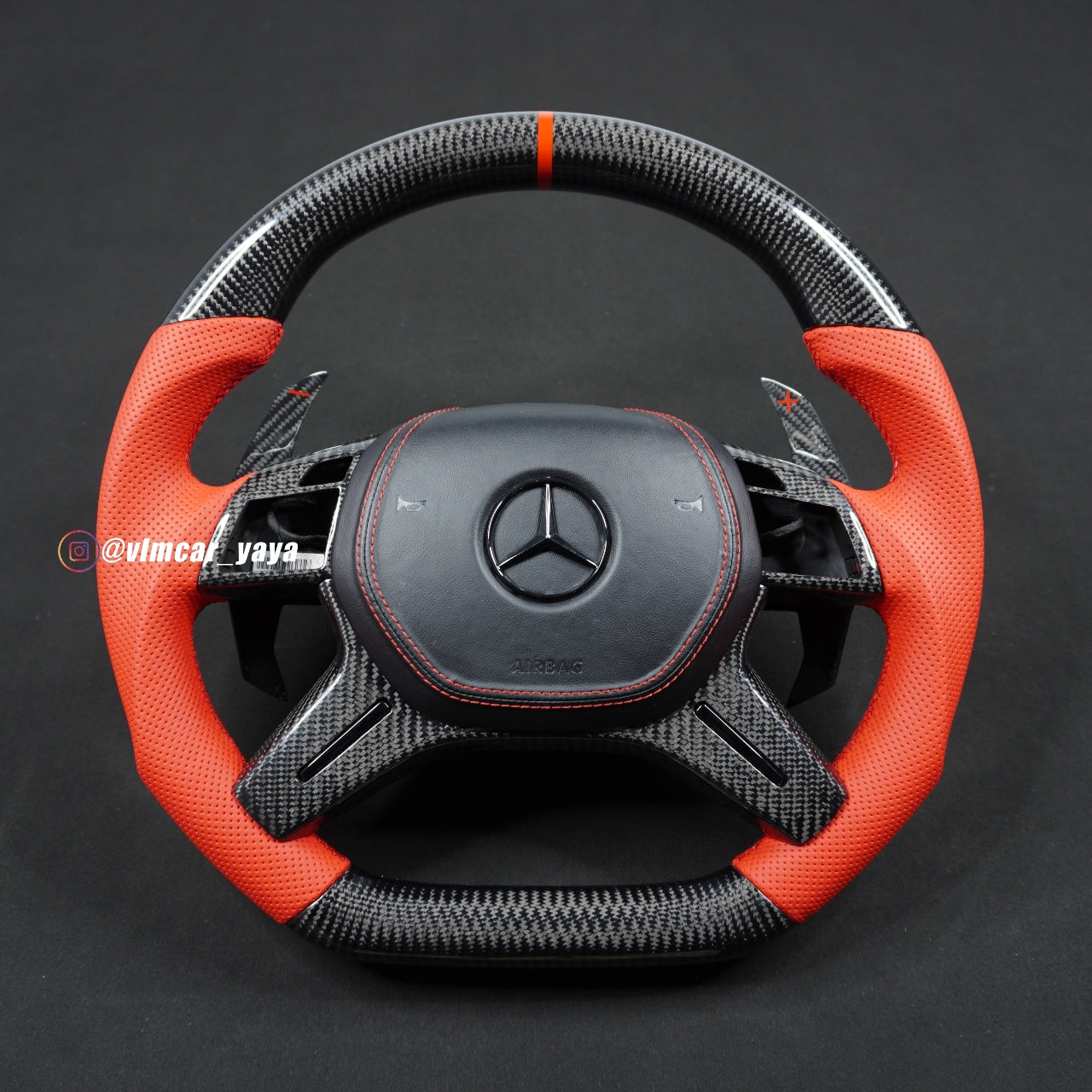 Private Custom Carbon Fiber Steering Wheel For Benz G ML GL W166 W463