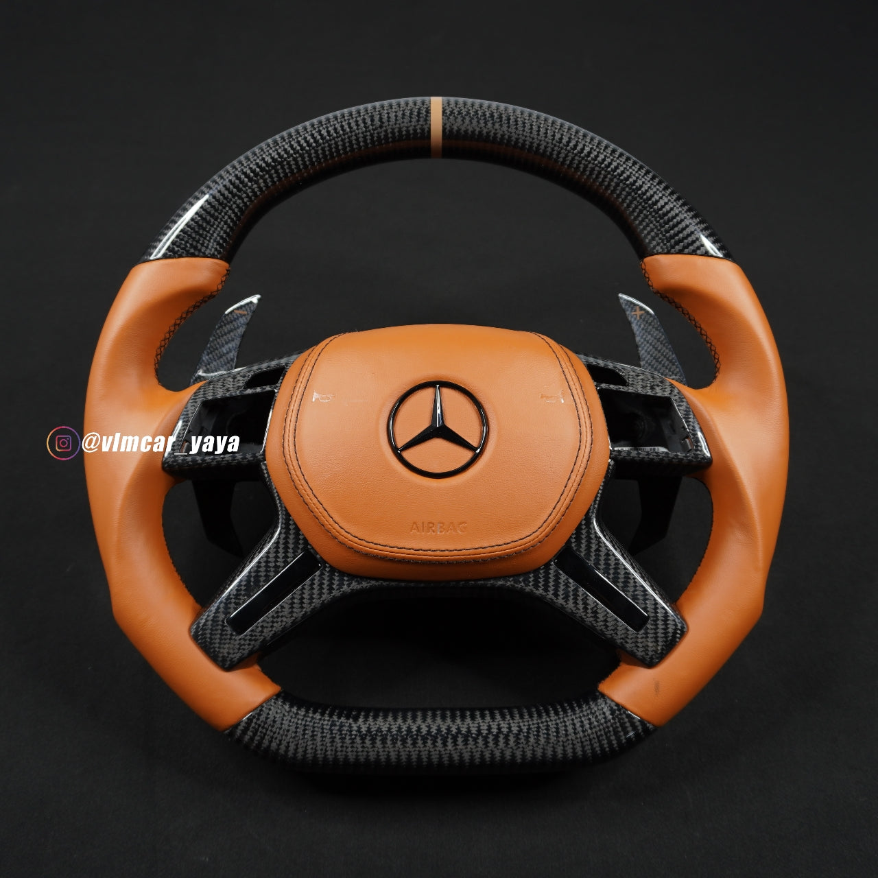 Private Custom Carbon Fiber Steering Wheel For Benz G ML GL W166 W463