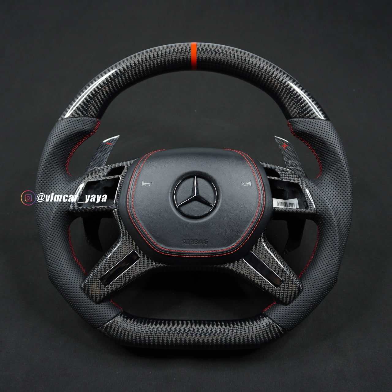 Private Custom Carbon Fiber Steering Wheel For Benz G ML GL W166 W463