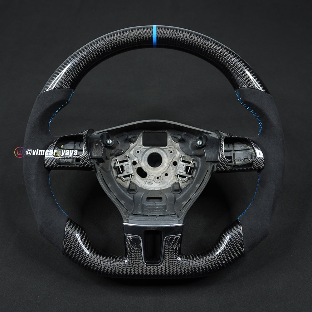 Private Custom Carbon Fiber Steering Wheel For Volkswagen Golf Jetta CC Passat MK6 VW
