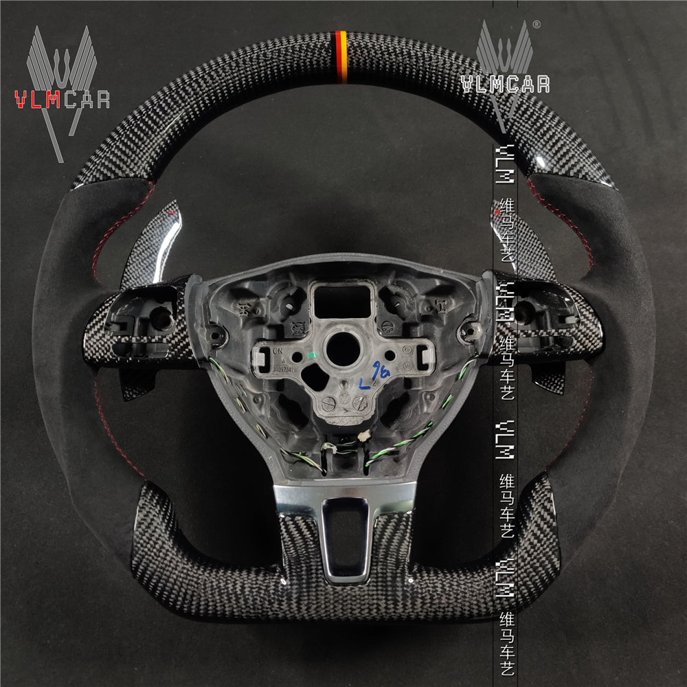 Private Custom Carbon Fiber Steering Wheel For Volkswagen Golf Jetta CC Passat MK6 VW
