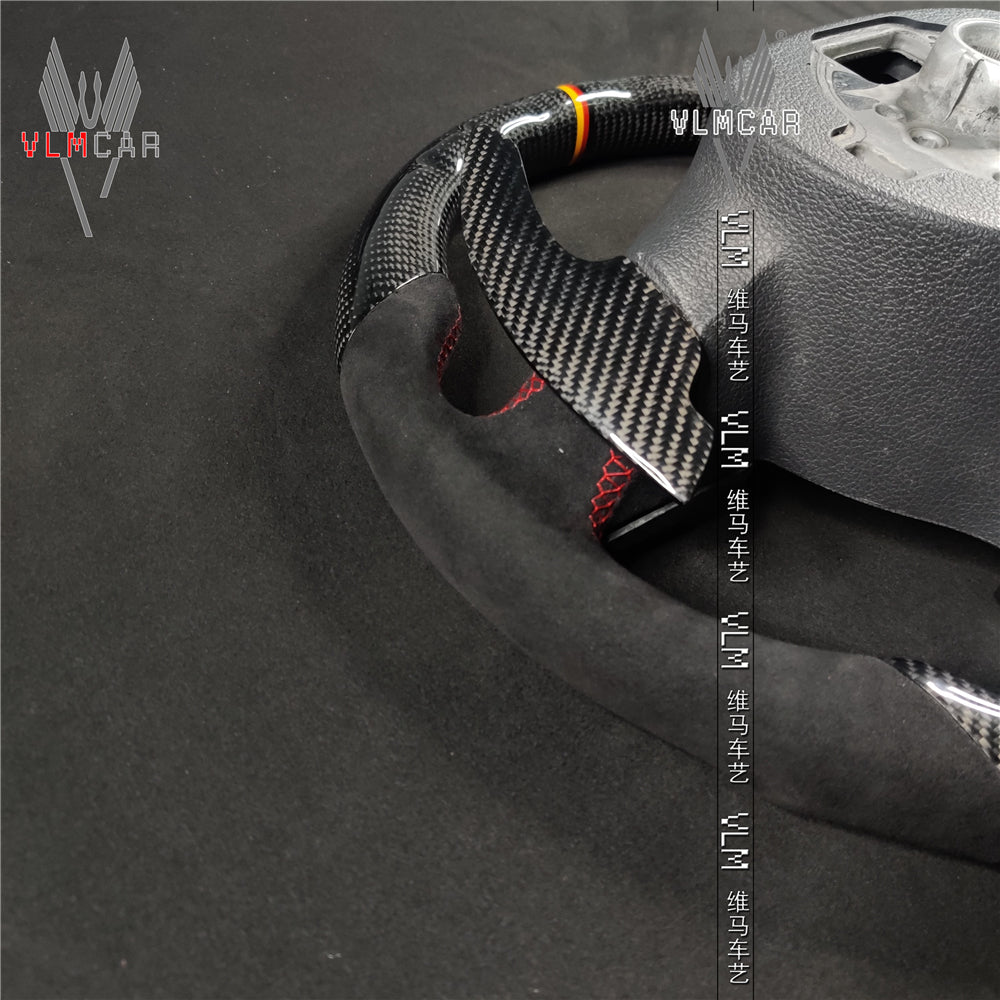Private Custom Carbon Fiber Steering Wheel For Volkswagen Golf Jetta CC Passat MK6 VW