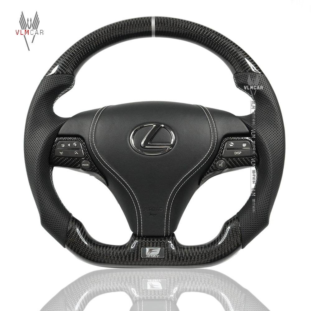 Private Custom Carbon Fiber Steering Wheel For Lexus GS / GS250 / GS350 / GS300 / GS400 / GS430 /  GS450