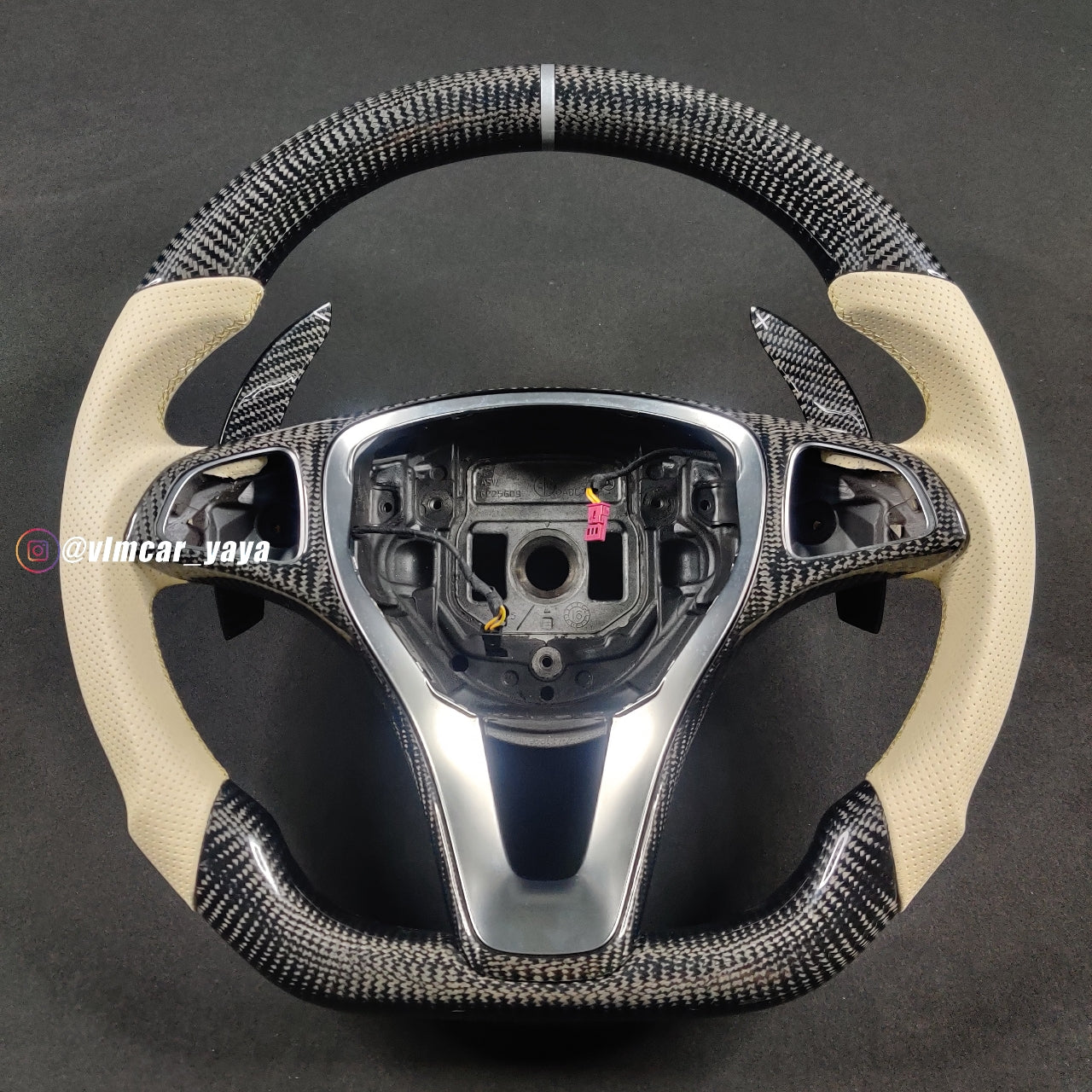 Private Custom Carbon Fiber Steering Wheel For Benz C-class CLA W205 W176
