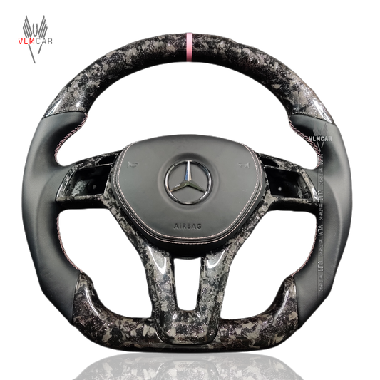 Private Custom Carbon Fiber Steering Wheel For Mercedes Benz W204 ABCE Class CLA CLK