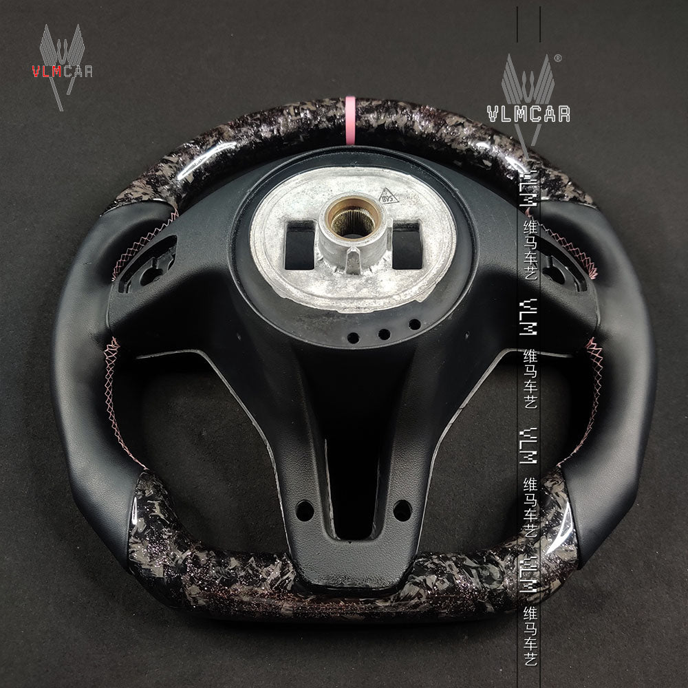 Private Custom Carbon Fiber Steering Wheel For Mercedes Benz W204 ABCE Class CLA CLK