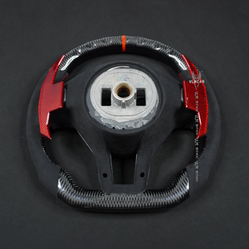 Private Custom Carbon Fiber Steering Wheel For Mercedes Benz W204 C63 AMG W212 C-Class