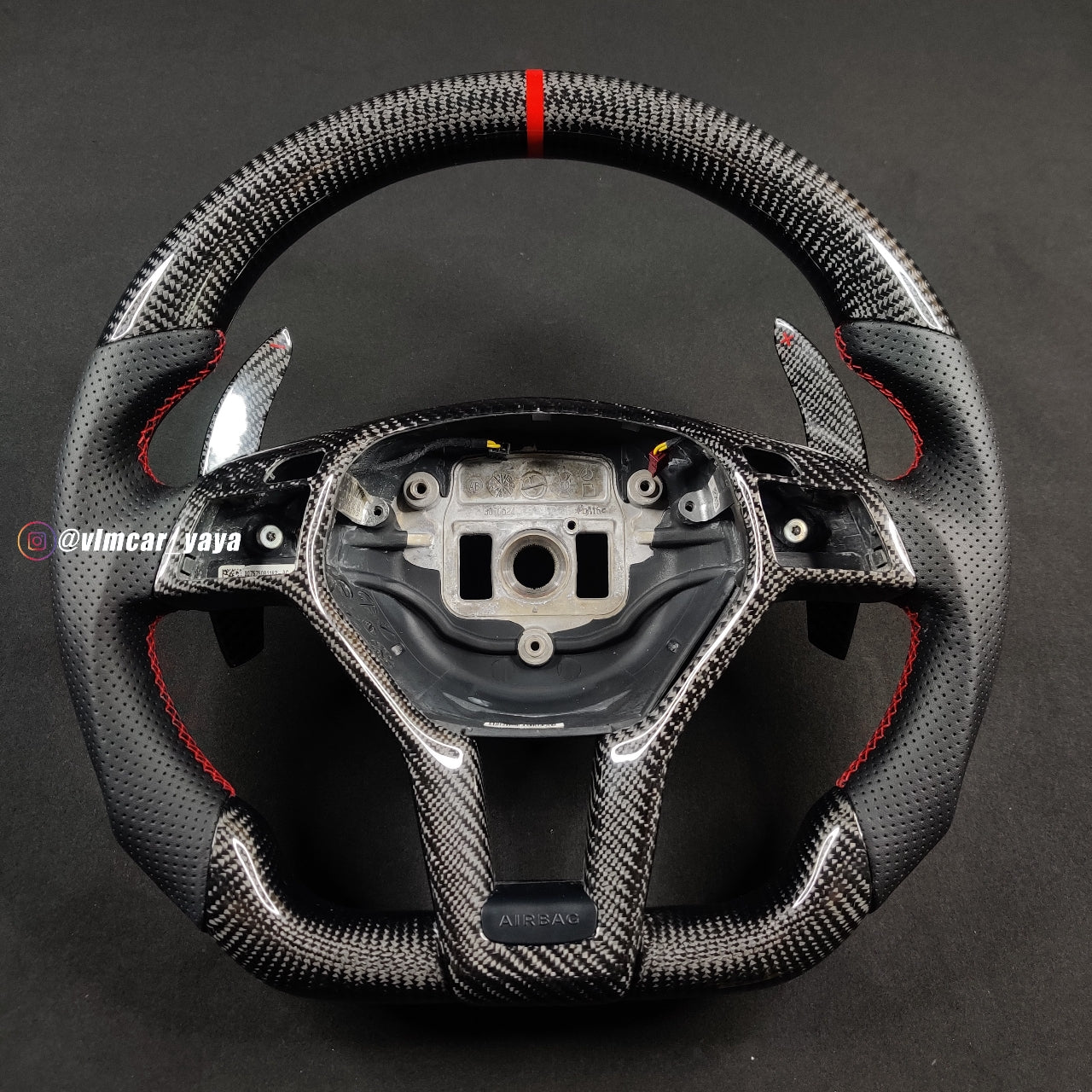 Private Custom Carbon Fiber Steering Wheel For Mercedes Benz W204 C63 AMG W212 C-Class