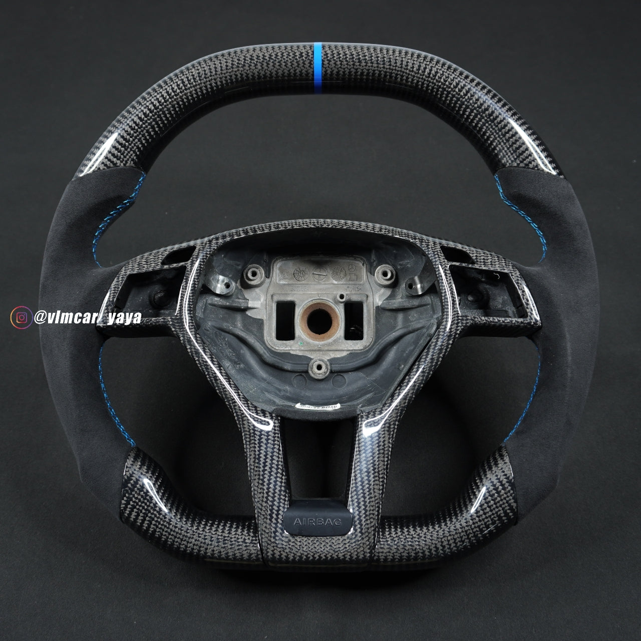 Private Custom Carbon Fiber Steering Wheel For Mercedes Benz W204 C63 AMG W212 C-Class