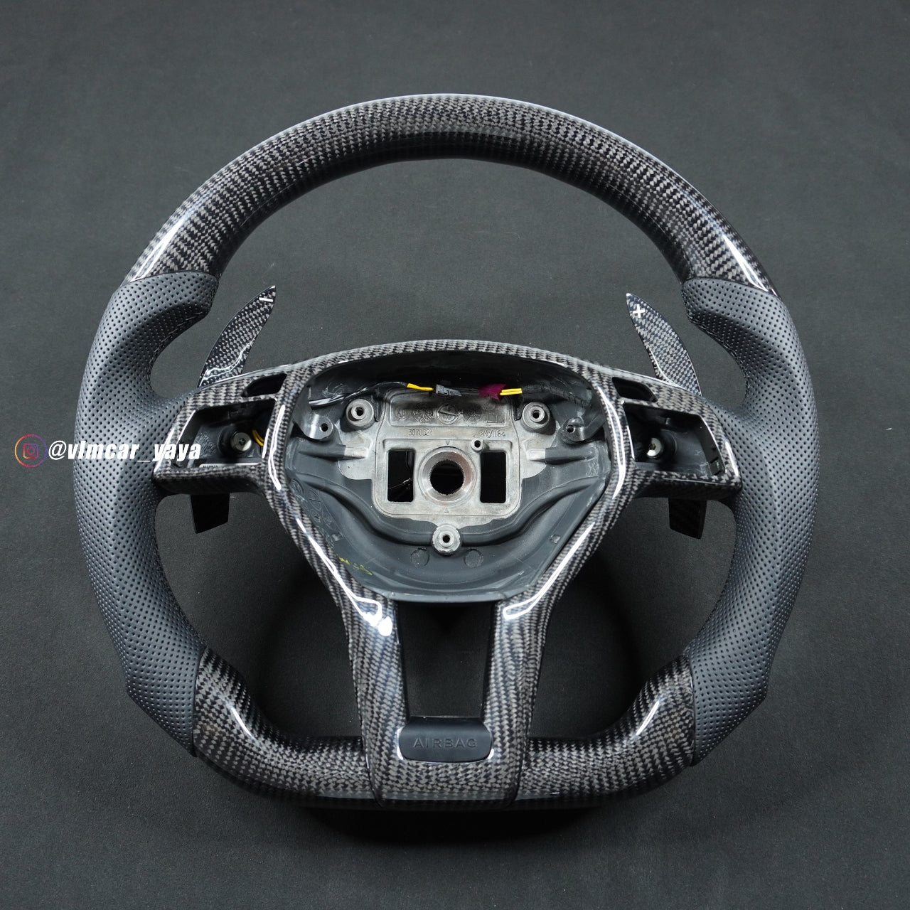Private Custom Carbon Fiber Steering Wheel For Mercedes Benz W204 C63 AMG W212 C-Class