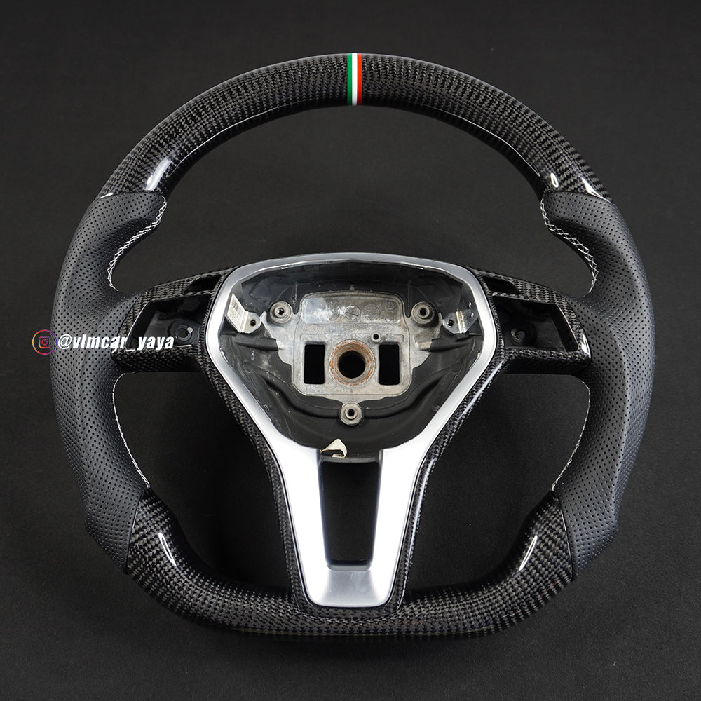 Private Custom Carbon Fiber Steering Wheel For Mercedes Benz W204 ABCE Class CLA CLK