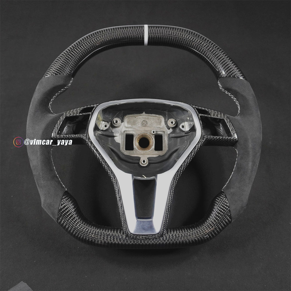 Private Custom Carbon Fiber Steering Wheel For Mercedes Benz W204 ABCE Class CLA CLK