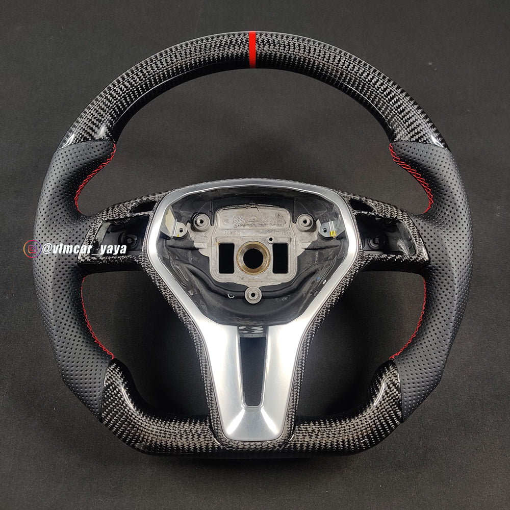 Private Custom Carbon Fiber Steering Wheel For Mercedes Benz W204 ABCE Class CLA CLK