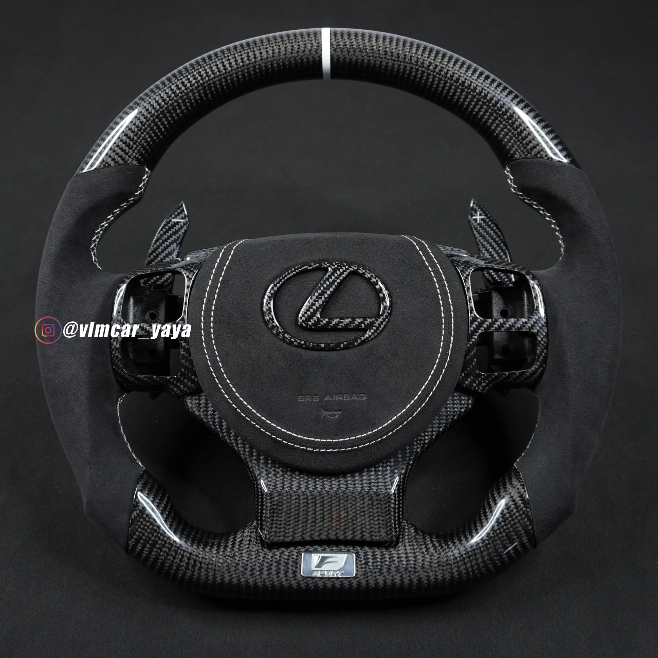 Private Custom Carbon Fiber Steering Wheel For Lexus IS / ISF / RC / RCF / GSF