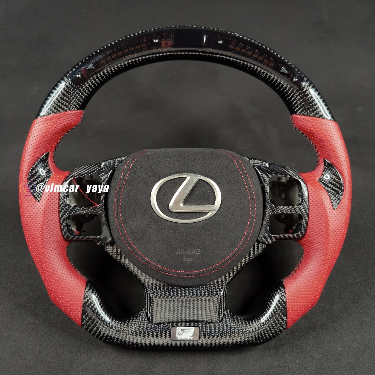 Private Custom Carbon Fiber Steering Wheel For Lexus IS / ISF / RC / RCF / GSF
