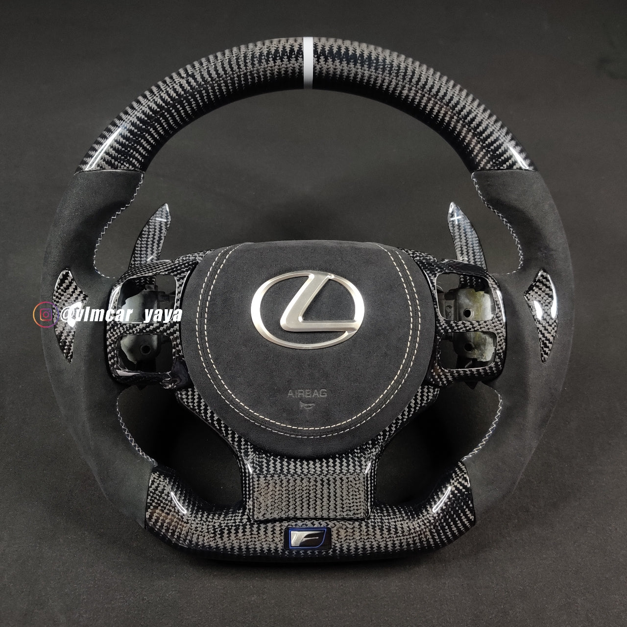 Private Custom Carbon Fiber Steering Wheel For Lexus IS / ISF / RC / RCF / GSF