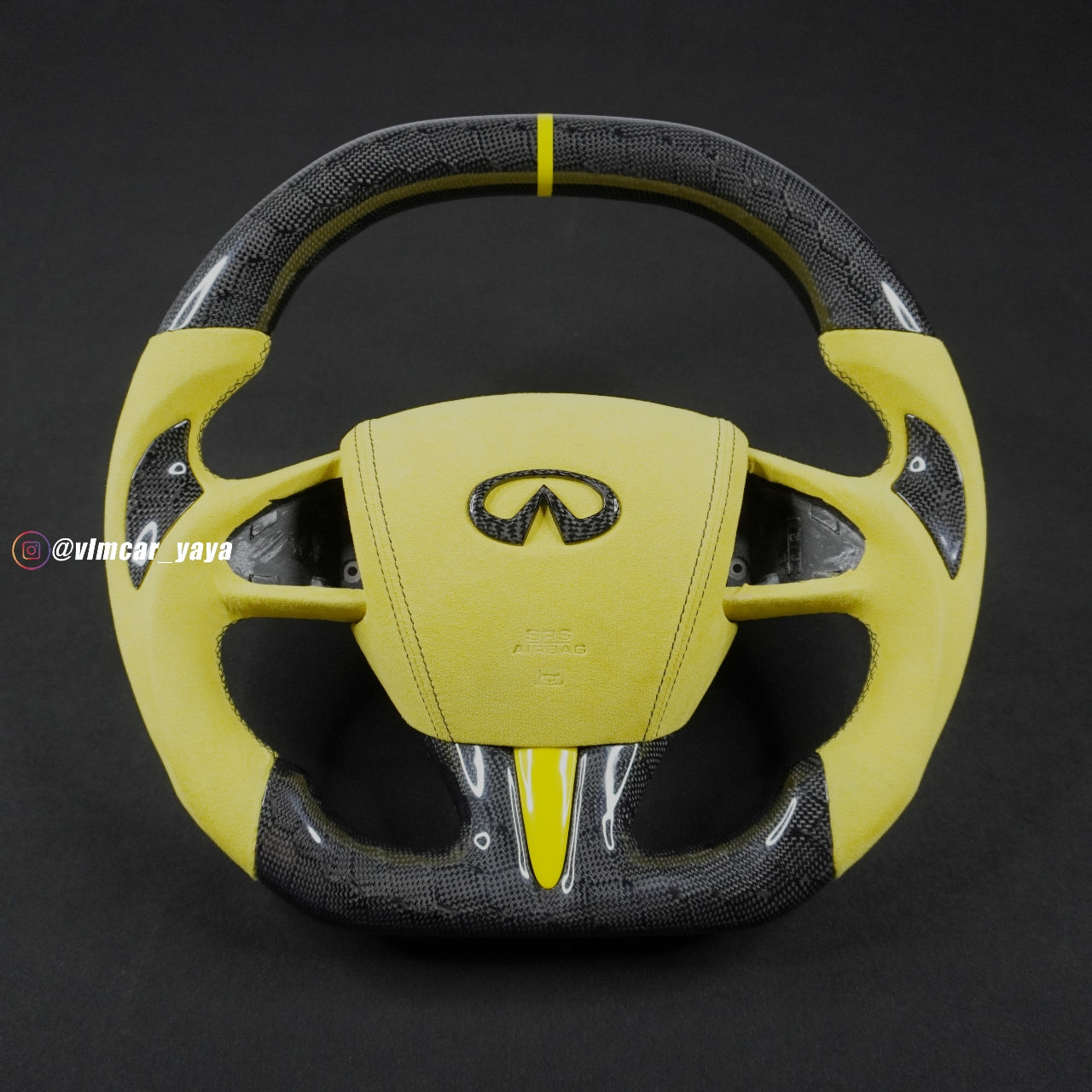 Private Custom Carbon Fiber Steering Wheel For Infiniti Q50