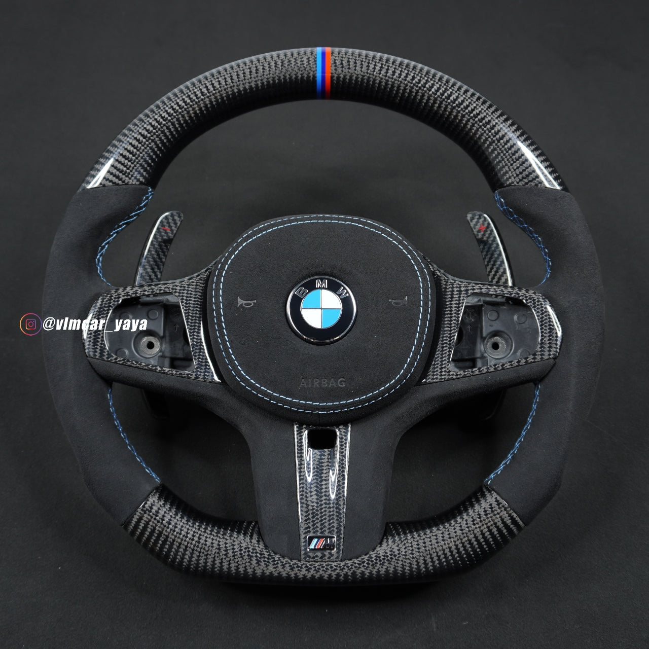 Private Custom Carbon Fiber Steering Wheel For BMW 3 5 8 Series X5 X6 G20 G30 G05