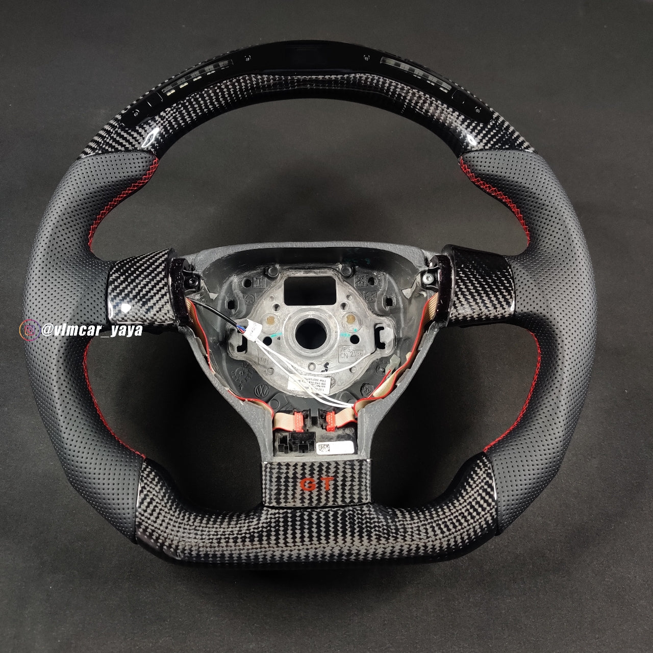 Private Custom Carbon Fiber Steering Wheel For Volkswagen Golf5 MK5 GTI VW