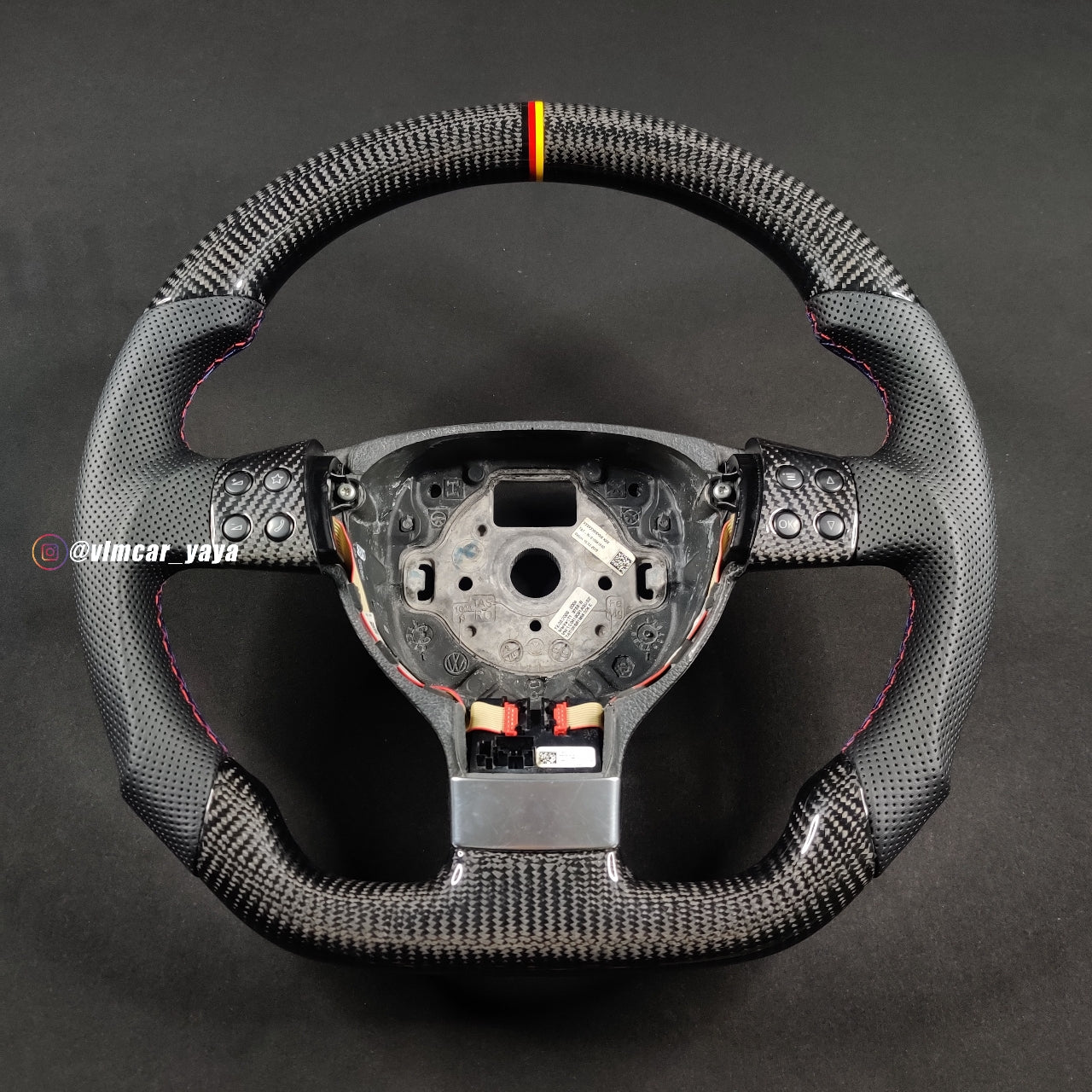 Private Custom Carbon Fiber Steering Wheel For Volkswagen Golf5 MK5 GTI VW