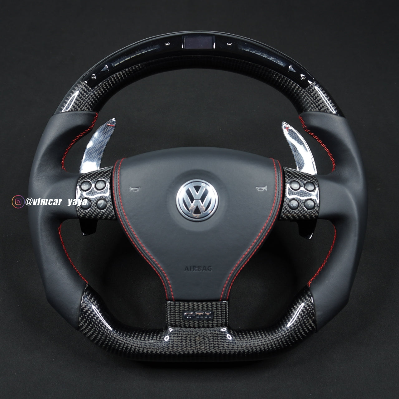 Private Custom Carbon Fiber Steering Wheel For Volkswagen Golf5 MK5 GTI VW