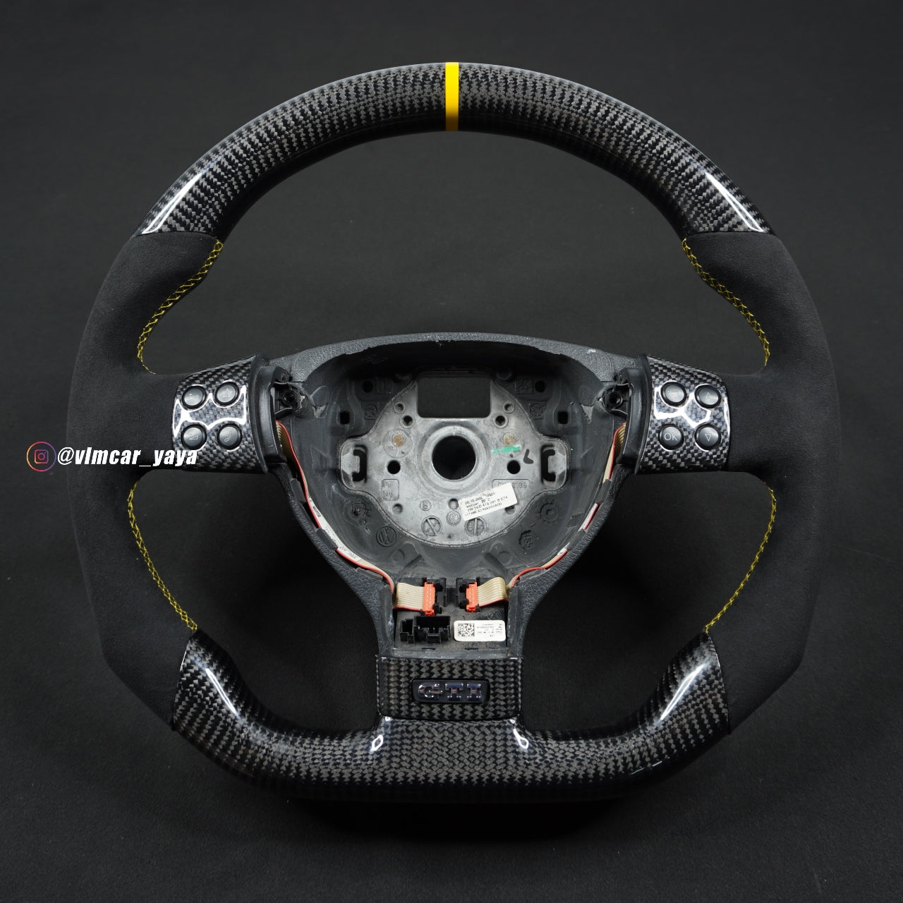 Private Custom Carbon Fiber Steering Wheel For Volkswagen Golf5 MK5 GTI VW