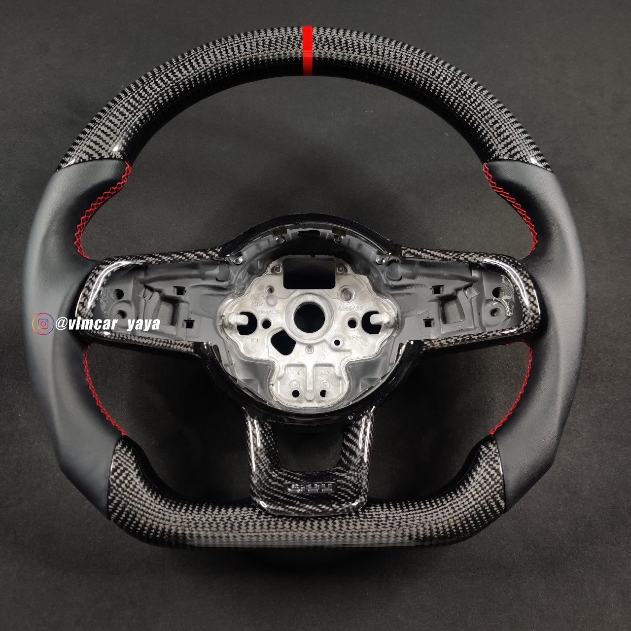 Private Custom Carbon Fiber Steering Wheel For Volkswagen Golf7 MK7R GTI VW