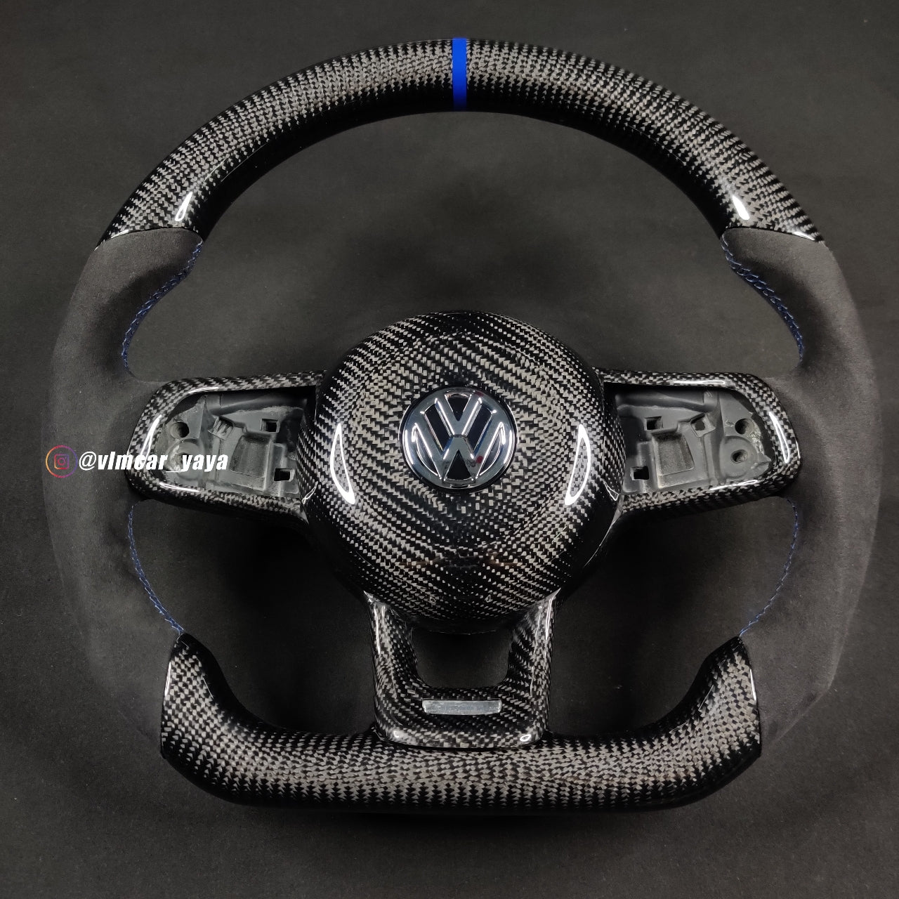 Private Custom Carbon Fiber Steering Wheel For Volkswagen Golf7 MK7 R GTI VW