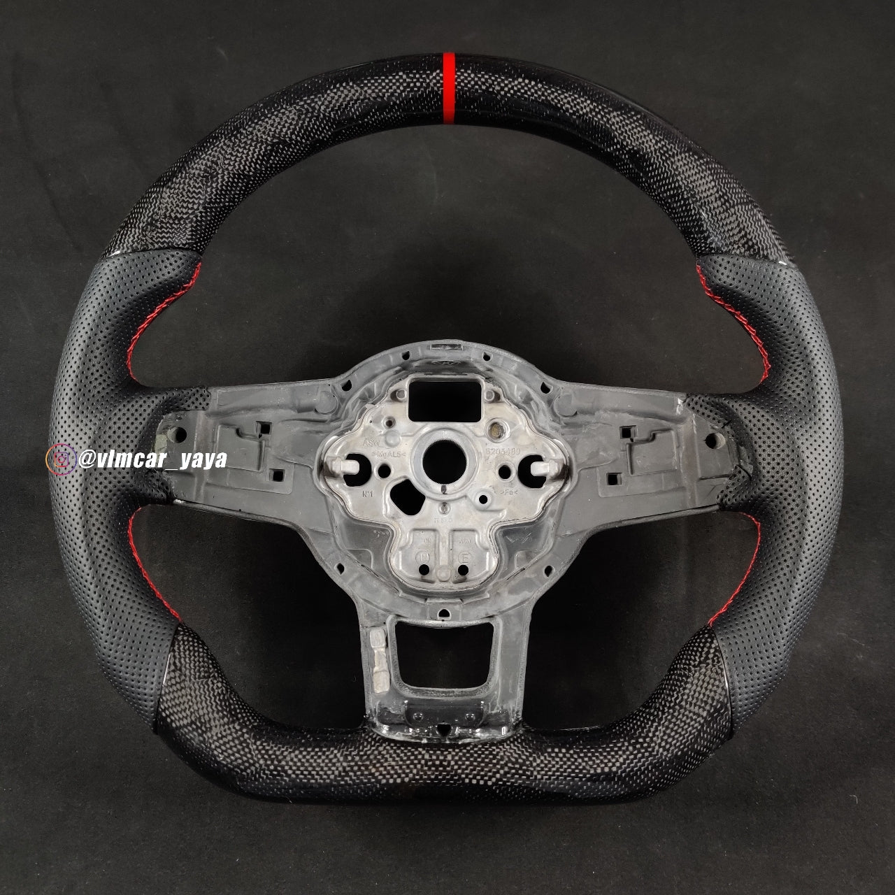 Private Custom Carbon Fiber Steering Wheel For Volkswagen Golf7 MK7R GTI VW