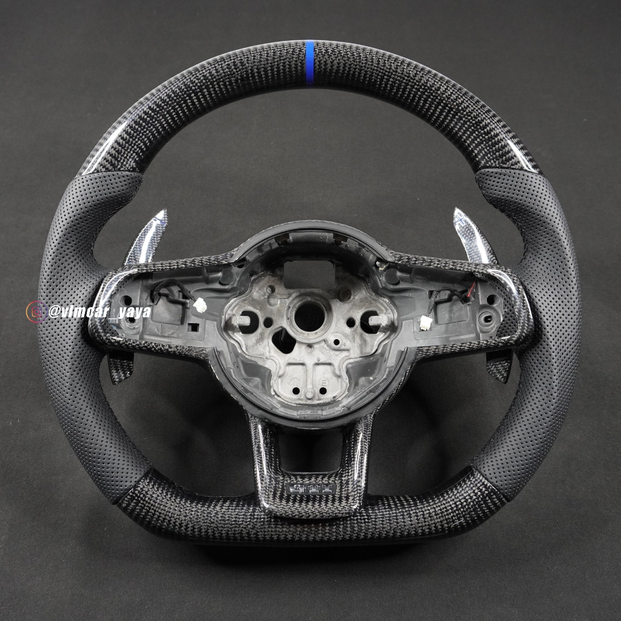 Private Custom Carbon Fiber Steering Wheel For Volkswagen Golf7 MK7R GTI VW