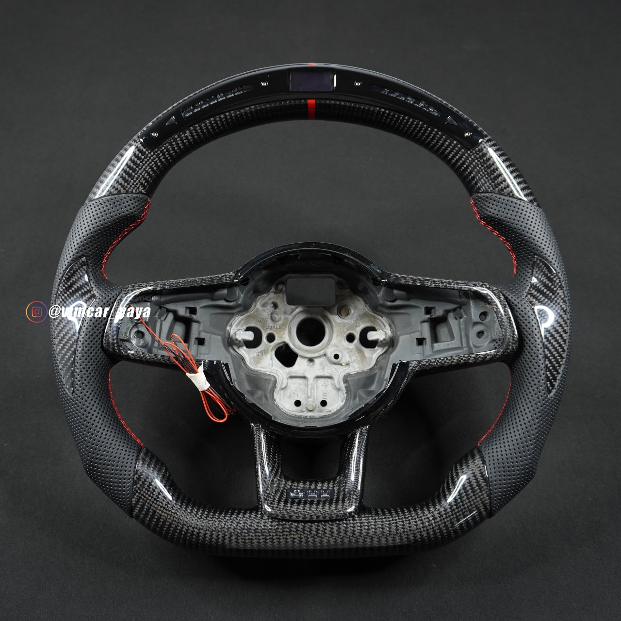 Private Custom Carbon Fiber Steering Wheel For Volkswagen Golf7 MK7R GTI VW